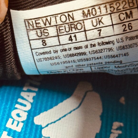 Newton Motion 8 Mens Running Shoes Lightweight Mesh Upper Size 8  Blue/White - Picture 3 of 12